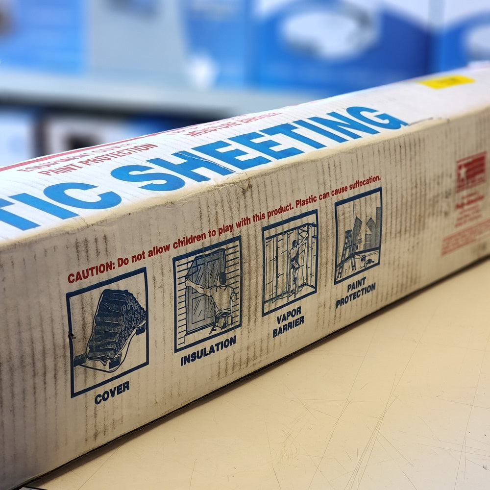 12 ft. x 100 ft. Clear 4 mil Plastic Sheeting (CF0412C) 12 ft. x 100 ft. Clear 4 mil Plastic Sheeting (CF0412C)